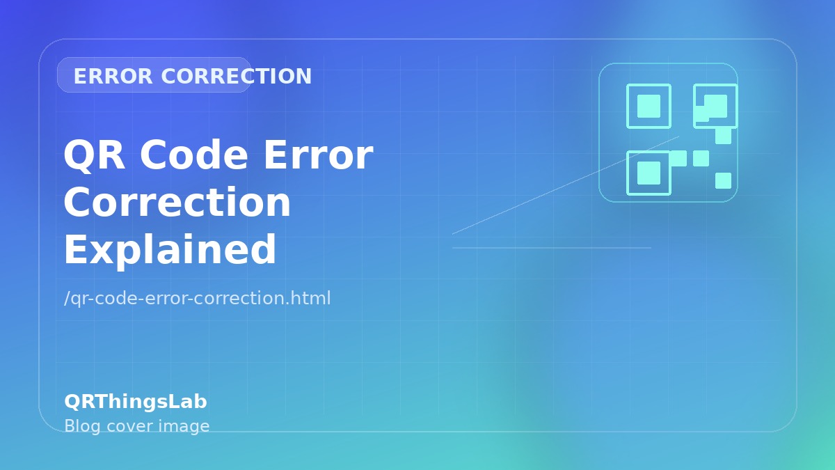 QR Code Error Correction Explained